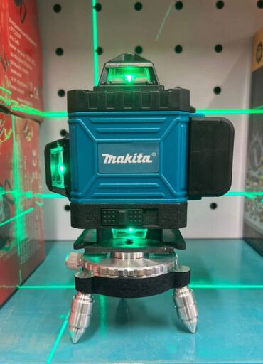 рулетка лазер: Лазерный уровень 4Д MAKITA 16 линии С пультовым управлением Штатив в