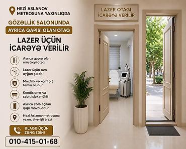 Otaqlar: Lazer prosedurları üçün ayrıca qapısı olan otaq icarəyə verilir — 1