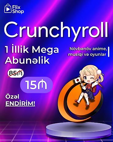 İdman oyunları: Crunchyroll Mega Fan 🎌 ANİME SEVƏNLƏRƏ XÜSUSİ FÜRSƏT! 🍿🔥 1 illik — 1