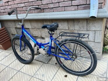 трехколесный велосипед с ручкой: Şəhər velosipedi Start, 24"
