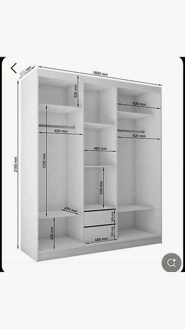Гарнитуры для прихожей: Гарнитур для прихожей, Шкаф, Металл, цвет - Белый — 2