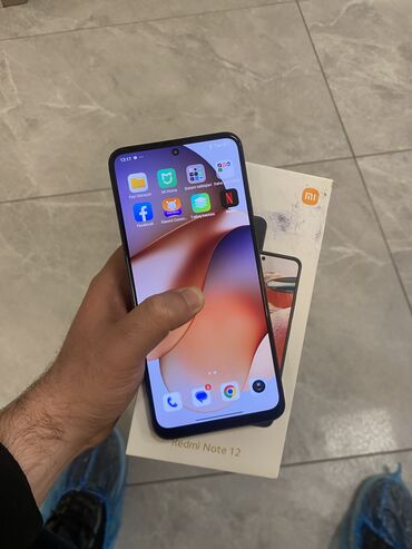 Xiaomi: Xiaomi Redmi Note 12, 128 GB, rəng - Boz, 
 Barmaq izi