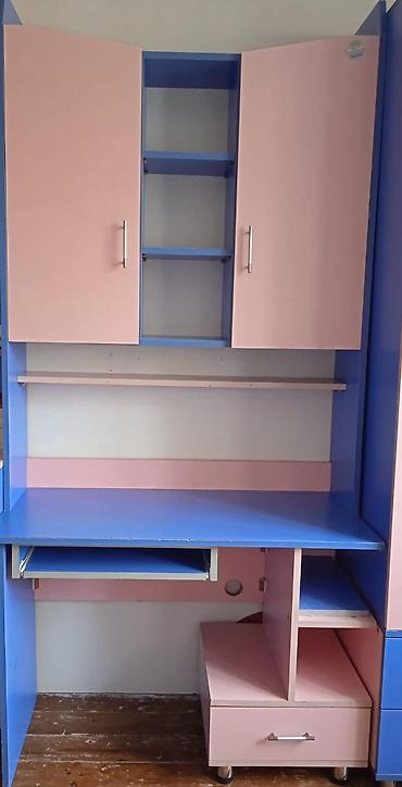 Детские столы: Uşaq/yeniyetmə otağı üçün mebel dəsti (2 mərtəbəli çarpayı — 3