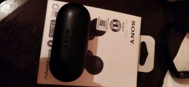 Mikrofonlar: İşlənmiş Simsiz (Bluetooth) Qulaqcıqlar, Sony, rəng - Qara