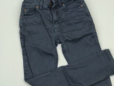 jeansy tapered fit: Spodnie jeansowe, 7 lat, 122, stan - Bardzo dobry