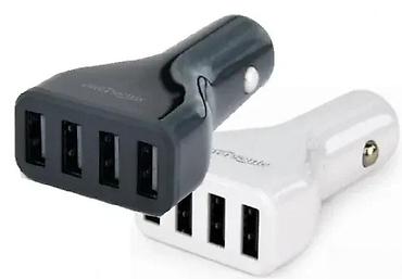 Žičani punjači za telefone: EnergENIE auto punjač sa 3 USB porta - Auto punjač za upaljač (12–24 — 2