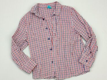 ombre koszule: Koszula 7 lat, stan - Bardzo dobry, wzór - Kratka, kolor - Czerwony