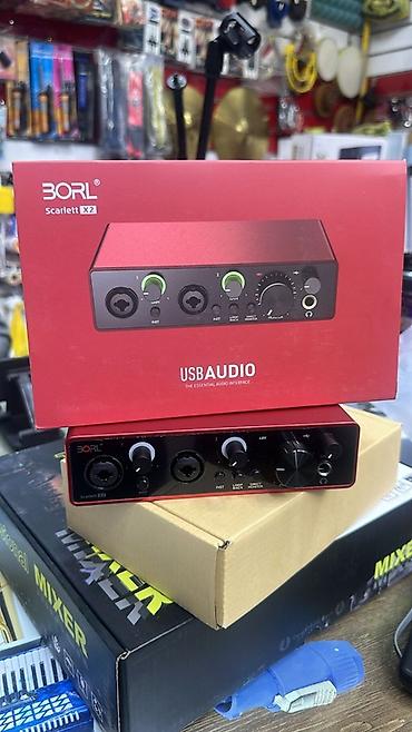 dj controller az: BORL Scarlett X2 USB Audio İnterfeys + Professional Mixer Məhsul — 2