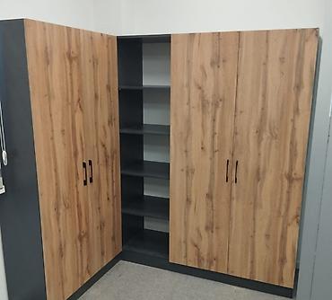 ofis dolabı: Künc dolab, Yataq otağı üçün, Qarderob, Açılan, Korpuslu, 4 qapılı — 2