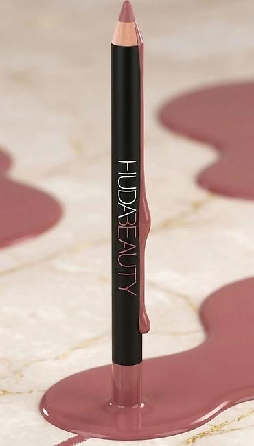 HUDA BEAUTY olovka za usne – nijansa mauve/roza-nude - Precizna