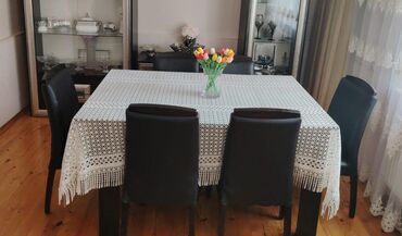 yumsaq mebel destleri: Qonaq otağı üçün, İşlənmiş, 6 stul