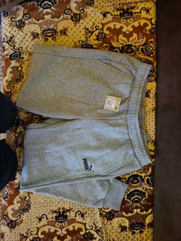puma штаны: Брюки XL (EU 42), цвет - Серый