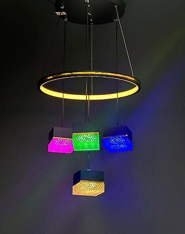 Ev üçün dekor: Led Çılçıraq, 4 və daha çox lampa, Metal — 2