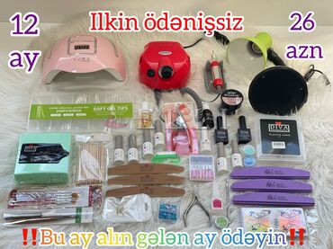 Manikür, pedikür aparatları: İlkin ödənişsiz🛍️ Tək şəxsiyyət vəsiqəsi ilə😍 3 və 18 aylıq əldə edə