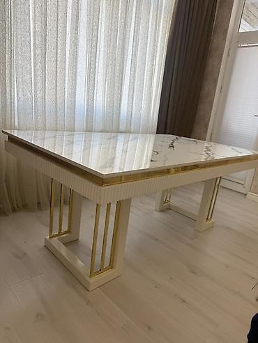 mermer stollar: Mətbəx/Qonaq otağı üçün modern masa - Dizayn: Zərif, müasir üslubda — 2