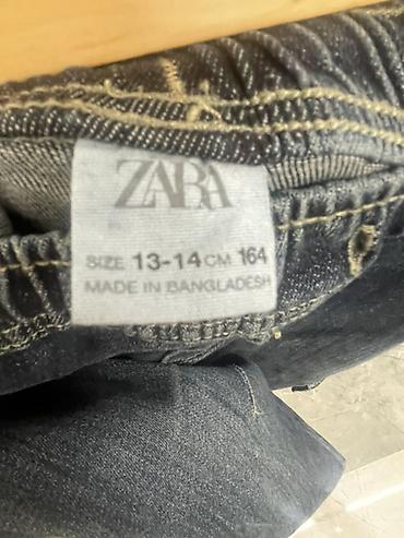 jogger şalvar: ZARA denim jogger şalvar - Brend: ZARA - Ölçü: 13–14 yaş / 164 sm - — 4