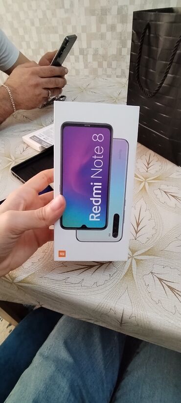 Xiaomi: Xiaomi Redmi Note 8, 64 GB, rəng - Qara, 
 Zəmanət, Sensor, Barmaq izi