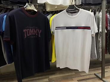 футболки с воротником: Мужская футболка, L, XL, 2XL, Tommy Hilfiger, Новый, цвет - Белый, Платная доставка, Самовывоз — 1