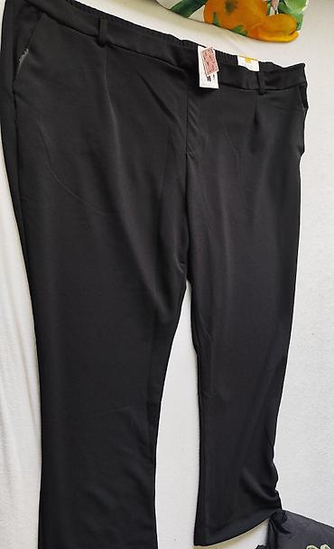 Pantalone: Ženske pantalone – plus size - Model: klasične crne pantalone ravnog — 10