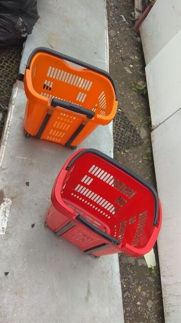 Тележки: Корзина- тележка пластиковая — 10