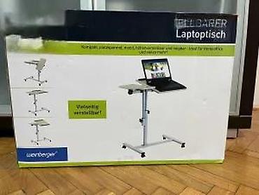 Kancelarijski stolovi: Podesivi sto za laptop (na točkićima) – Weinberger - Visina — 1