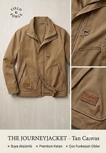 Kurtkalar: Məhsul: Field & Forge “The Journey Jacket” – Tan Canvas - — 4