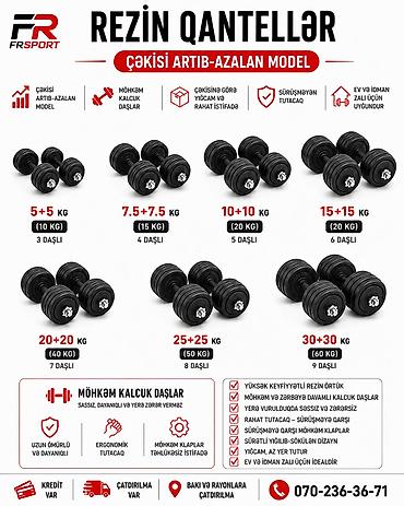 Rezin Qantellər, Çəki: 5 kq, Yeni
