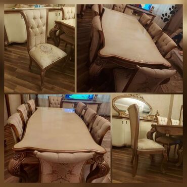 Столы и стулья: Для гостиной, Квадратный стол, 8 стульев, Турция