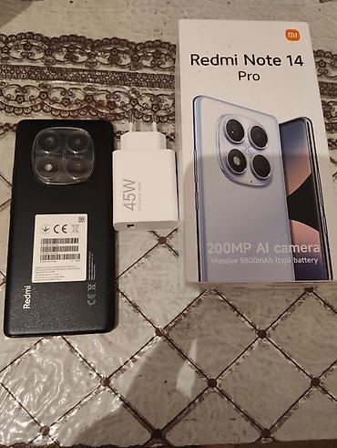 note 12 pro max: Redmi Note 14 Pro, 256 GB, rəng - Qara — 1