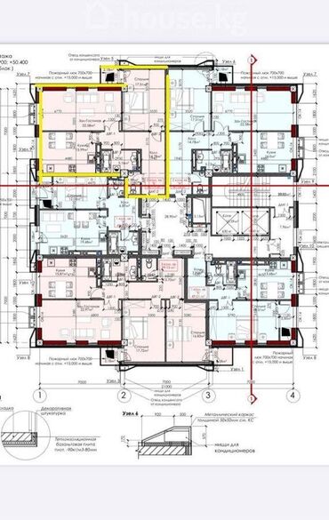 Продажа квартир: 2 комнаты, 81 м², Элитка, 14 этаж, ПСО (под самоотделку)