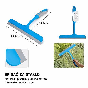KMT Ručni strugač 3213752 Praktičan brisač/stru-gač za staklo za brzo