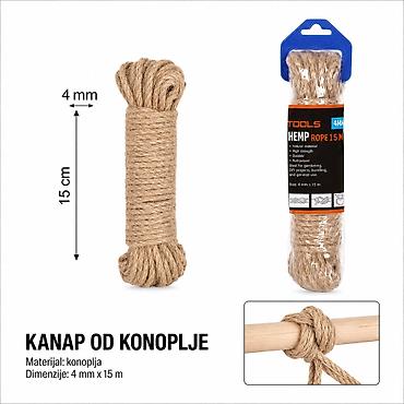 KMT Kanap od jute 5302201 Prirodni kanap od jute za široku primenu u