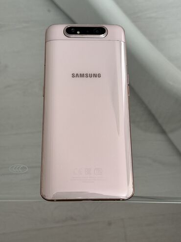сотовый телефон fly ff180: Samsung Galaxy A80, 128 ГБ, цвет - Золотой, Сенсорный, Две SIM карты