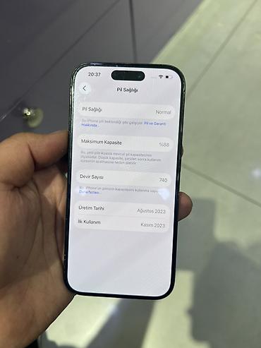iphone telefon divar kagizlari: IPhone 15 Pro, 128 GB, Graphite, Face ID — 5
