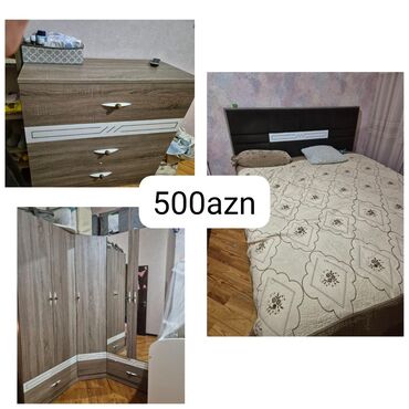 шкаф антресоль: İkinəfərlik çarpayı, Dolab