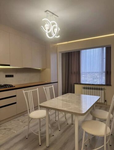 квартира за 10 тысяч в месяц: 1 бөлмө, 54 кв. м, Элитка, 8 кабат, Евроремонт