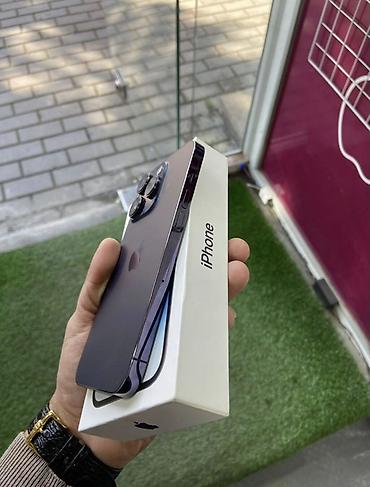 electronics iphone: IPhone 14 Pro, 128 GB, Deep Purple, Simsiz şarj — 2