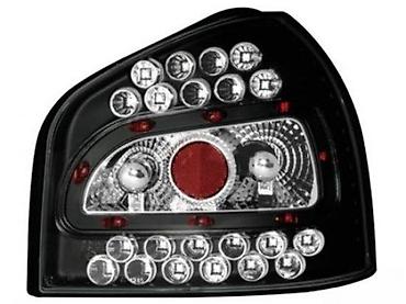KRISTALNA CRNA LED STOP SVETLA AUDI A3 8L (2) | Kristalna crna