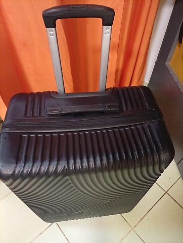 torba za bebe: Veliki kofer na točkiće – crni, tvrda školjka oko. 75 50 30 MIRJEVO — 2