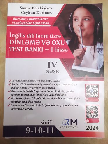 Testlər: İngilis dili Testlər 9-cu sinif, RM, 1-ci hissə, 2024 il