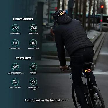 Bicikli: Cosmo Bike – pametno zadnje svetlo za bicikl/kacigu sa žmigavcima - — 9