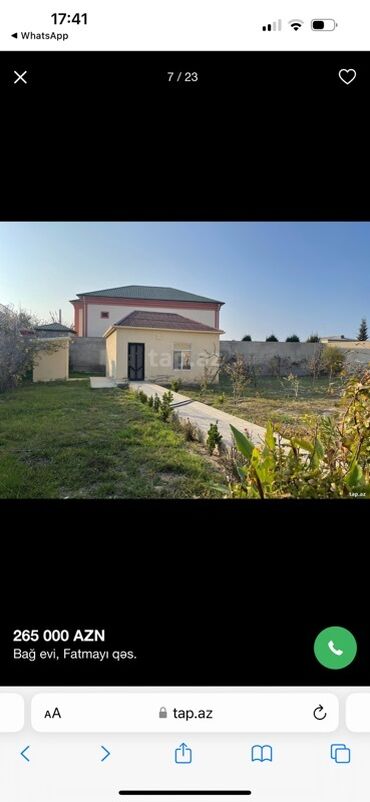 Bağ evlərinin satışı: Bakı, Fatmayı, 220 kv. m, 5 otaqlı, Hovuzlu, Artezian quyusu — 4