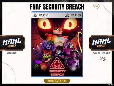 oyun hesabı sat: PS4 və PS5 üçün "FNAF: Security Breach" oyunu 👑 PS4 və PS5 üçün FNAF — 1