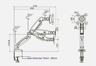 TV və video: NB F 160 model Təmiz Original Qoşa Monitor asmaq üçün 17leddən 27 — 4