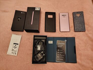 samsung note 12: Samsung Galaxy Note 9, 512 GB, rəng - Çəhrayı, Barmaq izi