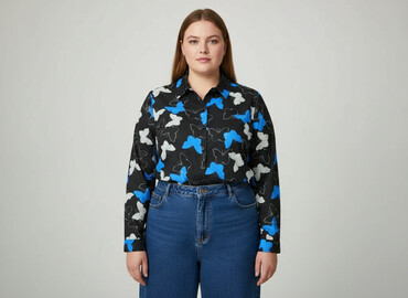 Koszule: Shein Curve, Koszula damska, rozmiar 4XL