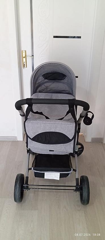 Araba-beşiklər: Uşaq arabası – “Baby Home”, boz rəng - 2-si 1-də tipli: beşik tipli — 4