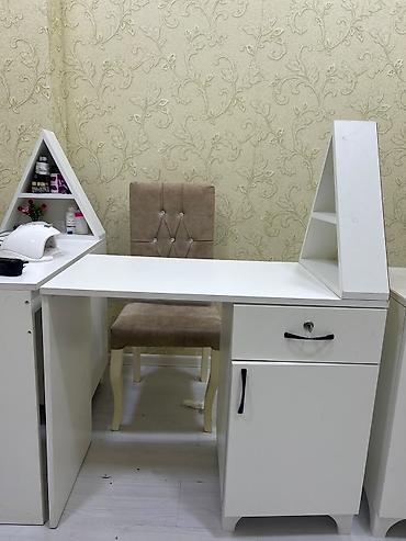 manikür stolu: Düz masa, Siyirməli, Polkalı, Laminat — 1