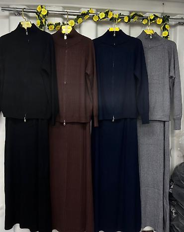 xl razmer: Костюм с юбкой, Модель юбки: Прямая, Макси, Кофта, Китай, Стандарт — 1