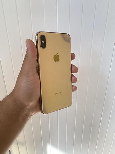 IPhone Xs Max, Б/у, 64 ГБ, Золотой, 100 %